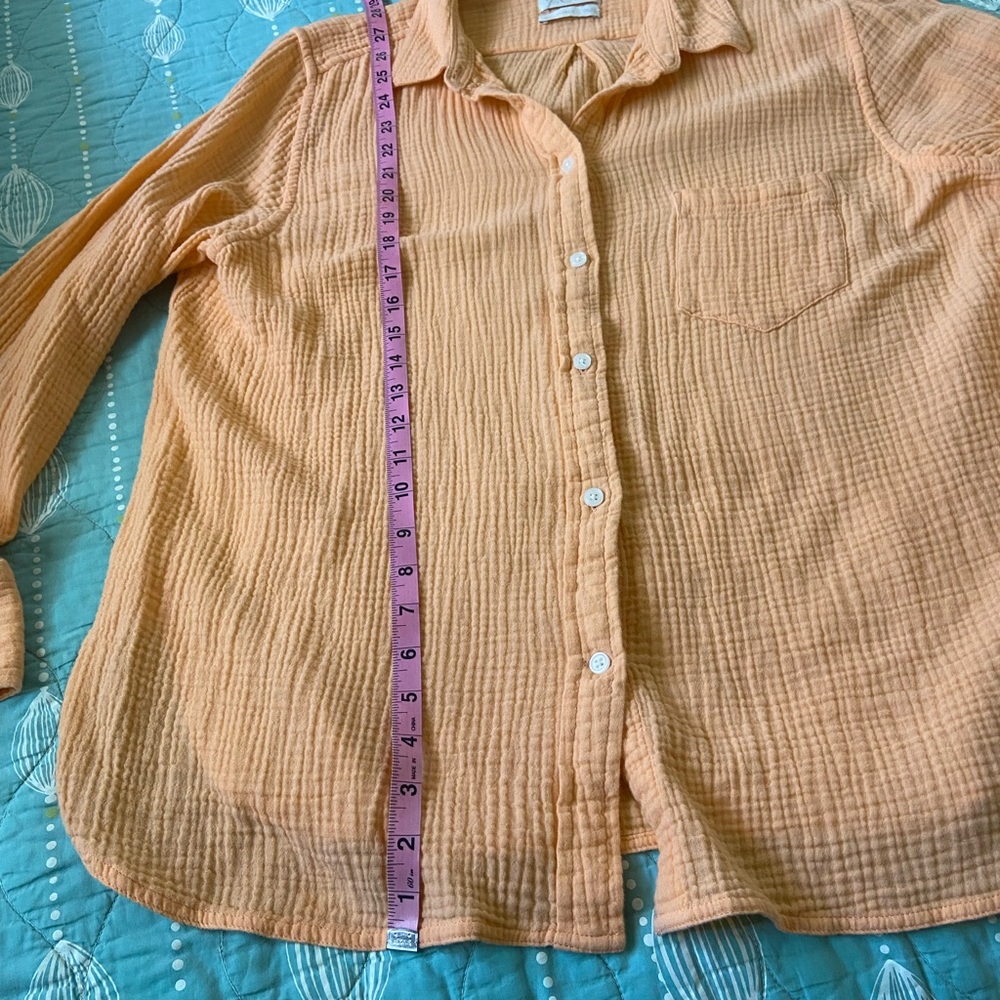 J. Crew Classic-fit double gauze shirt Size 18 - Picture 8 of 10